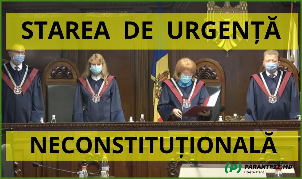 BREAKING NEWS // O nouă pierdere pentru Dodon. Starea de Urgență a fost declarată NECONSTITUȚIONALĂ